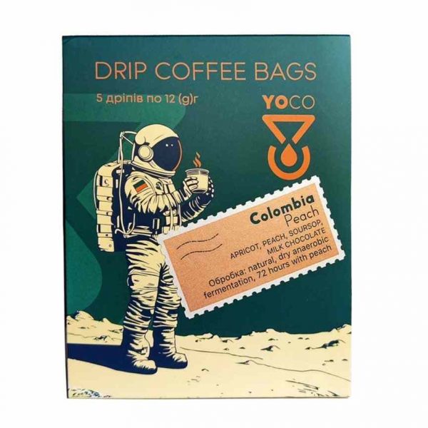 Experience the rich flavors of Colombia Peach with our 5 coffee filter drip bags. Elevate your coffee game with this premium blend.