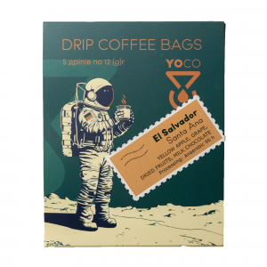 Indulge in the rich flavors of El Salvador Santa Ana with 5 mono sort drips, a premium coffee experience for connoisseurs. Buy now!