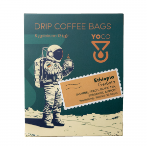 Ethiopia Gerbota 5 mono sort drips - premium African coffee beans, rich flavor and aroma, perfect for your morning brew.