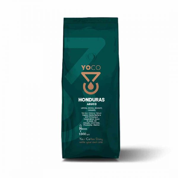 1 kg of premium Honduras Aruco specialty coffee beans, perfect for your daily brew. Experience the rich flavors and aromas from this top-quality coffee.
