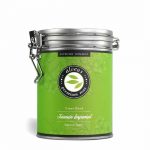 Premium Jasmin Imperial ORGANIC Chinese green tea in a 100g tin - the perfect blend of luxury and health benefits for tea lovers