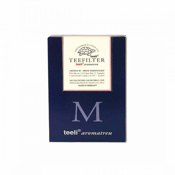 Teeli Aromatreu® White Tea Filters - Size M, 100pcs Pack. Elevate your tea experience with premium filters for a perfect brew every time!